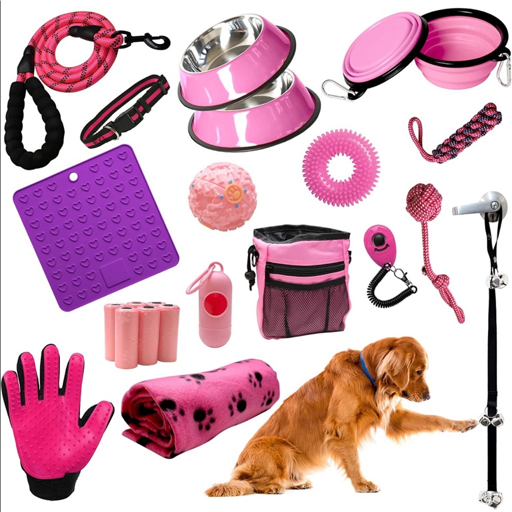 PINK 23 Piece Puppy Starter Kit